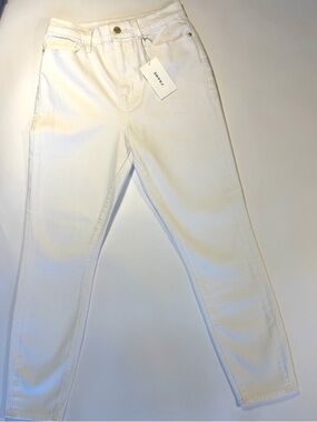 NWT Frame Denim White High-Rise Cigarette Jeans